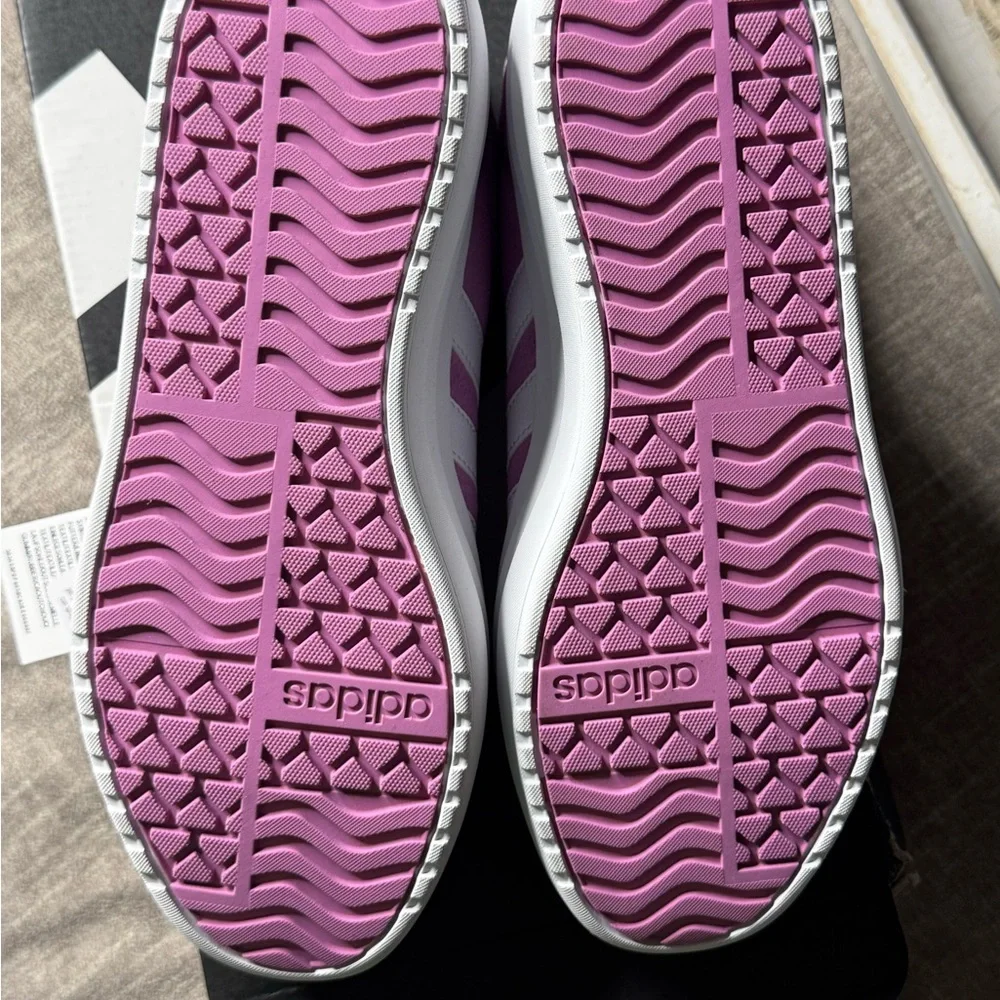 NWT Adidas VL Court Bold Platform Sneakers Purple Size 7.5 - Picture 5 of 8